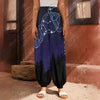 Aquarius Constellation Print Harem Pants