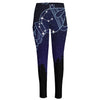 Aquarius Constellation Print High-Waisted Pocket Leggings