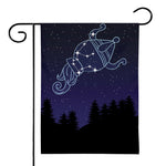Aquarius Constellation Print House Flag