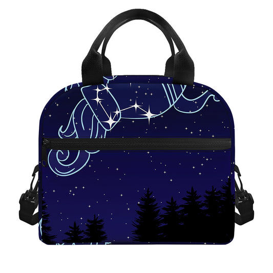 Aquarius Constellation Print Insulated Lunch Bag
