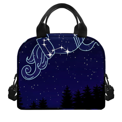 Aquarius Constellation Print Insulated Lunch Bag