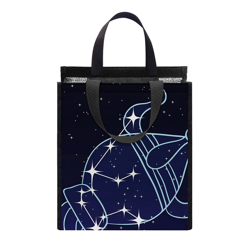 Aquarius Constellation Print Insulated Lunch Tote