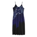 Aquarius Constellation Print Jersey Midi Cami Dress