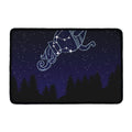 Aquarius Constellation Print Kitchen Mat