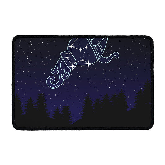 Aquarius Constellation Print Kitchen Mat