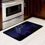 Aquarius Constellation Print Kitchen Mat