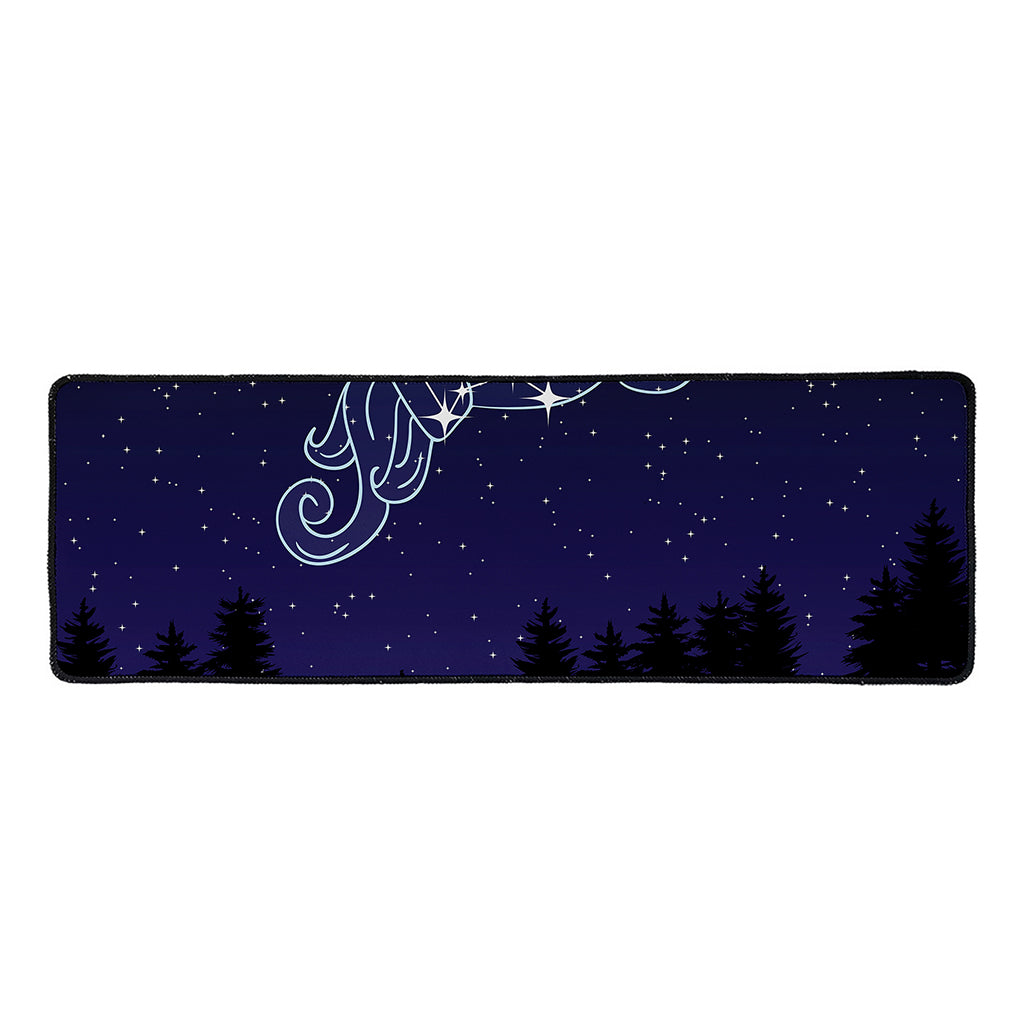 Aquarius Constellation Print Long Kitchen Mat