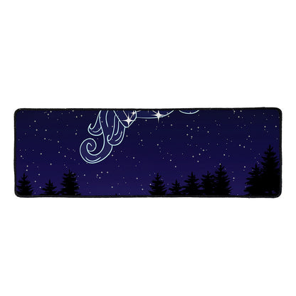 Aquarius Constellation Print Long Kitchen Mat