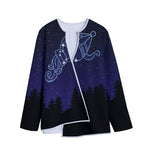 Aquarius Constellation Print Long Sleeve Short Coat