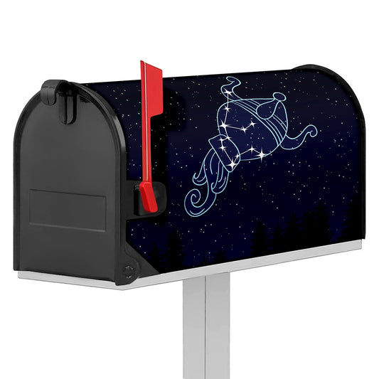 Aquarius Constellation Print Mailbox Cover