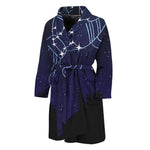 Aquarius Constellation Print Men's Bathrobe