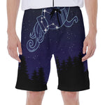 Aquarius Constellation Print Men's Beach Shorts