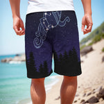 Aquarius Constellation Print Men's Cargo Shorts