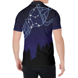 Aquarius Constellation Print Men's Shirt