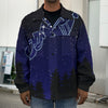 Aquarius Constellation Print Men's Shirt Jacket