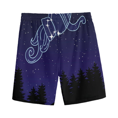 Aquarius Constellation Print Men's Sports Shorts