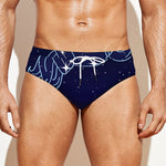 Aquarius Constellation Print Men's Swim Briefs