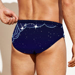 Aquarius Constellation Print Men's Swim Briefs