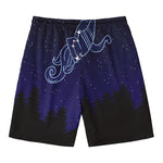 Aquarius Constellation Print Men's Swim Trunks