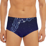 Aquarius Constellation Print Men's Triangle Swim Briefs