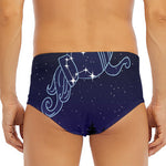 Aquarius Constellation Print Men's Triangle Swim Briefs