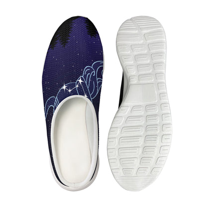 Aquarius Constellation Print Mesh Casual Shoes