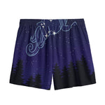 Aquarius Constellation Print Mesh Shorts