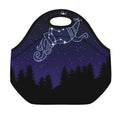 Aquarius Constellation Print Neoprene Lunch Bag