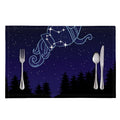 Aquarius Constellation Print Placemat