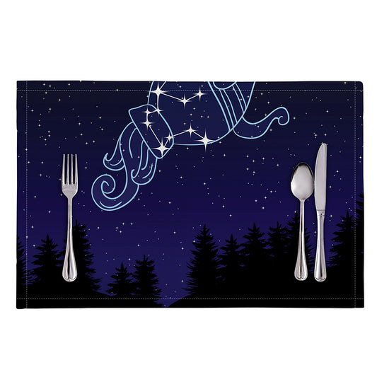 Aquarius Constellation Print Placemat