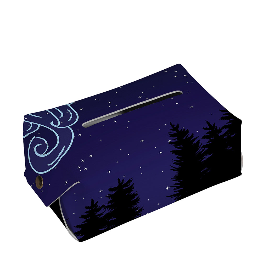 Aquarius Constellation Print Rectangle Tissue Box Cover