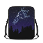 Aquarius Constellation Print Rectangular Crossbody Bag