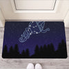 Aquarius Constellation Print Rubber Doormat