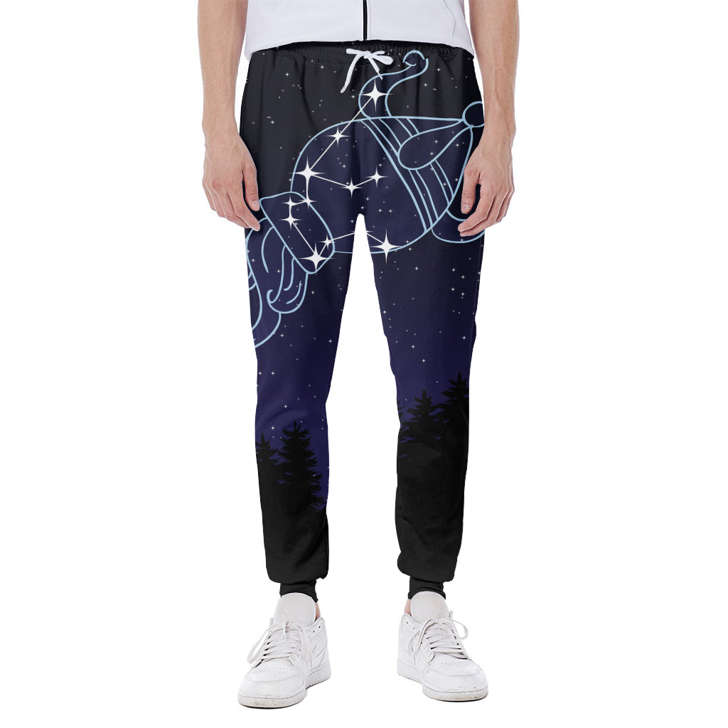 Aquarius Constellation Print Scuba Joggers