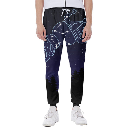 Aquarius Constellation Print Scuba Joggers