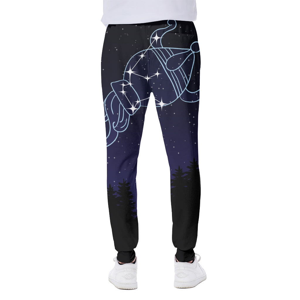 Aquarius Constellation Print Scuba Joggers