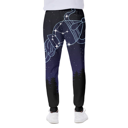 Aquarius Constellation Print Scuba Joggers