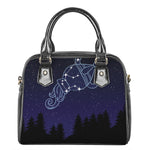 Aquarius Constellation Print Shoulder Handbag