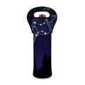 Aquarius Constellation Print Single Neoprene Wine Tote