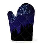 Aquarius Constellation Print Single Oven Mitt