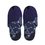 Aquarius Constellation Print Slippers