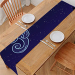 Aquarius Constellation Print Table Runner