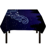 Aquarius Constellation Print Tablecloth