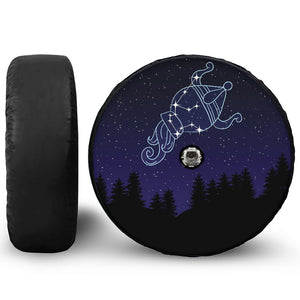 Aquarius Constellation Print Tire Cover With Camera Hole