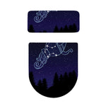 Aquarius Constellation Print Toilet Lid And Tank Cover Set