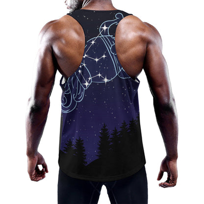 Aquarius Constellation Print Training Tank Top