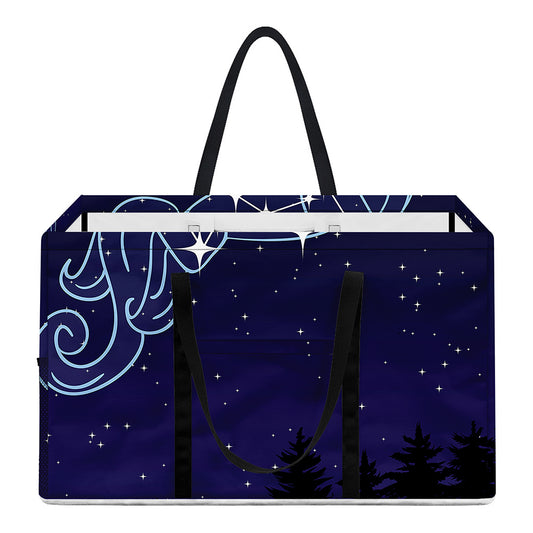 Aquarius Constellation Print Utility Tote Bag