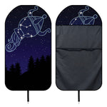 Aquarius Constellation Print Waterproof Car Seat Cover