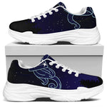 Aquarius Constellation Print White Chunky Shoes