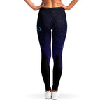Aquarius Constellation Print Women's Leggings